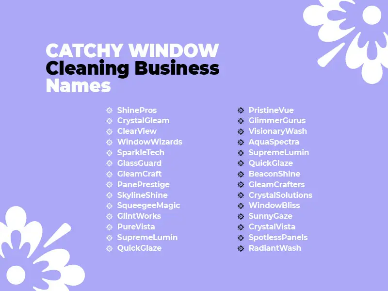 490+ Window Cleaning Business Names: Catchy Names