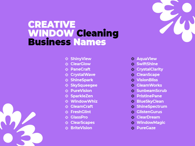 490+ Window Cleaning Business Names: Catchy Names