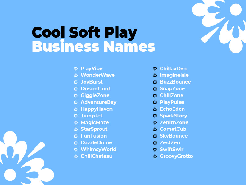 Cool Soft Play Business Names