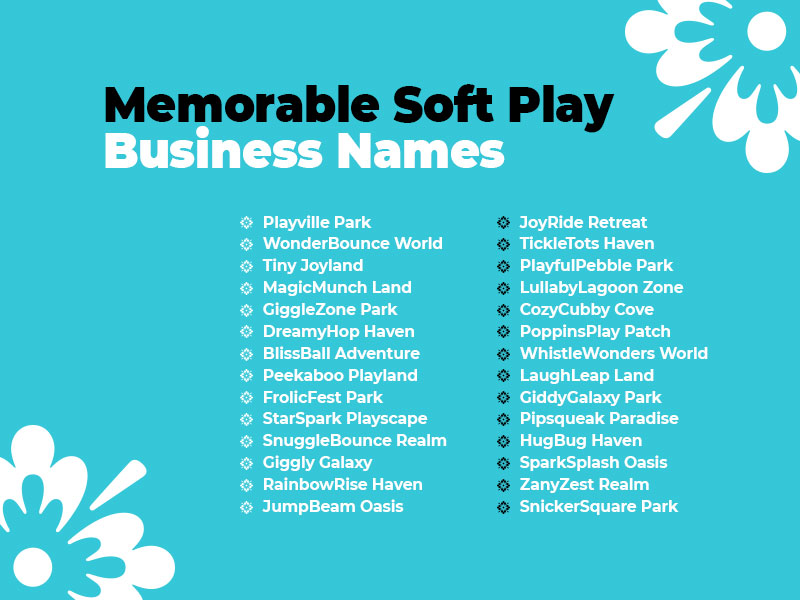 Memorable Soft Play Business Names