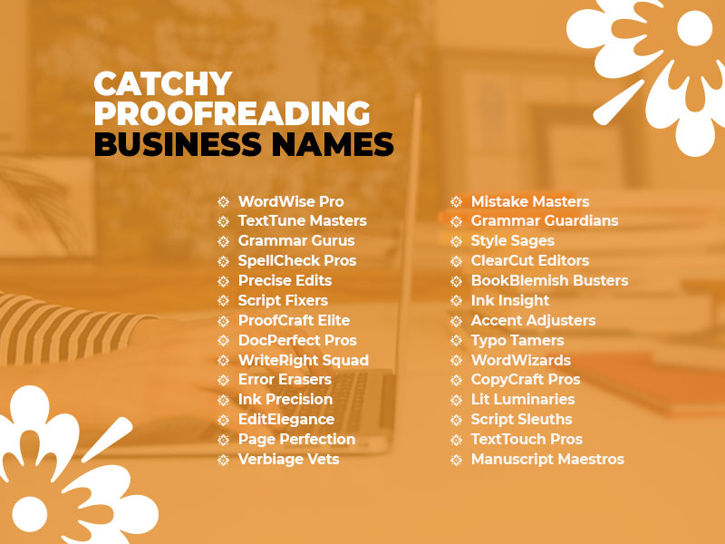 Catchy Proofreading Business Names