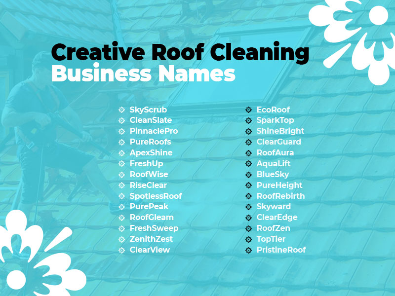 499+ Catchy Memorable Roof Cleaning Business Names