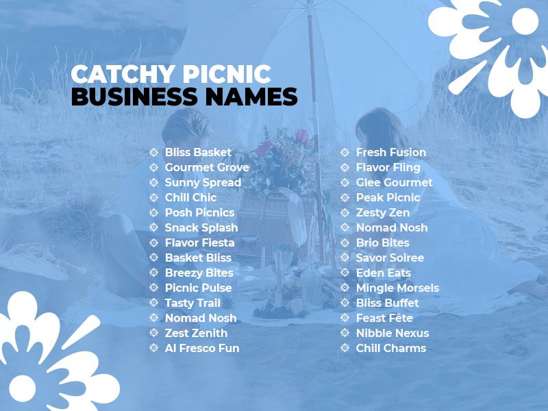 499+ Trendy Catchy Picnic Business Names
