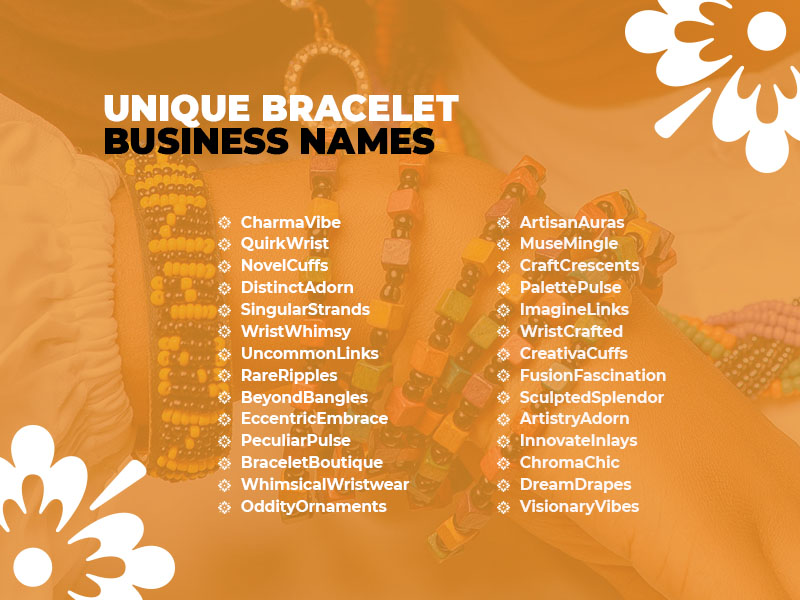 399 Unique And Catchy Bracelet Business Names