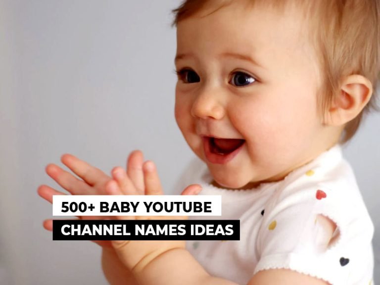 Baby YouTube Channel Names